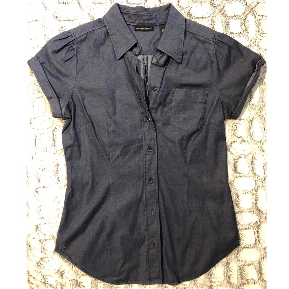 NY&Co Denim Buttondown